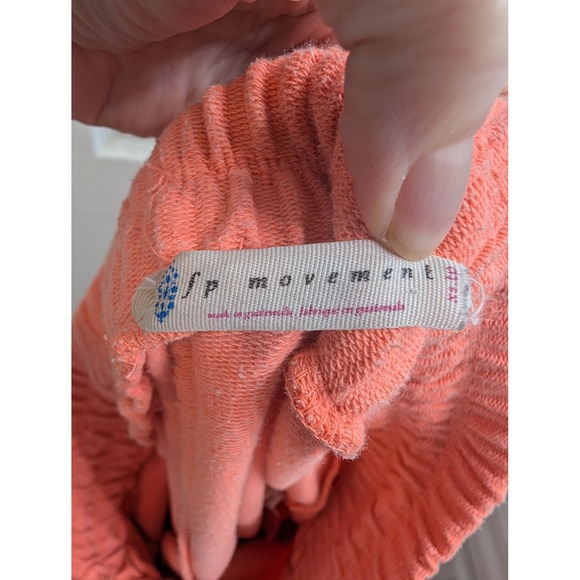 FP Movement Orange Terry Cloth Jogger Sweatpants Athletic Comfort - Size XS - Picture 8 of 8